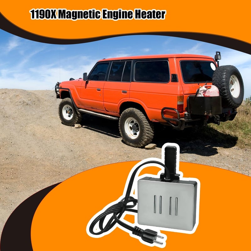 Pschimit.W 1190X 1190 300W Magnetic Engine Heater for Oil Pan and Engine Block Heating,Suitable for Various Vehicle Types Including Trucks,Tractors - Image 4